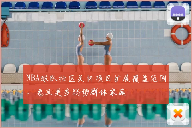 NBA球队社区关怀项目扩展覆盖范围，惠及更多弱势群体家庭